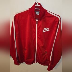 Vintage Nike Big Logo Men's Red Track Jacket 2xl